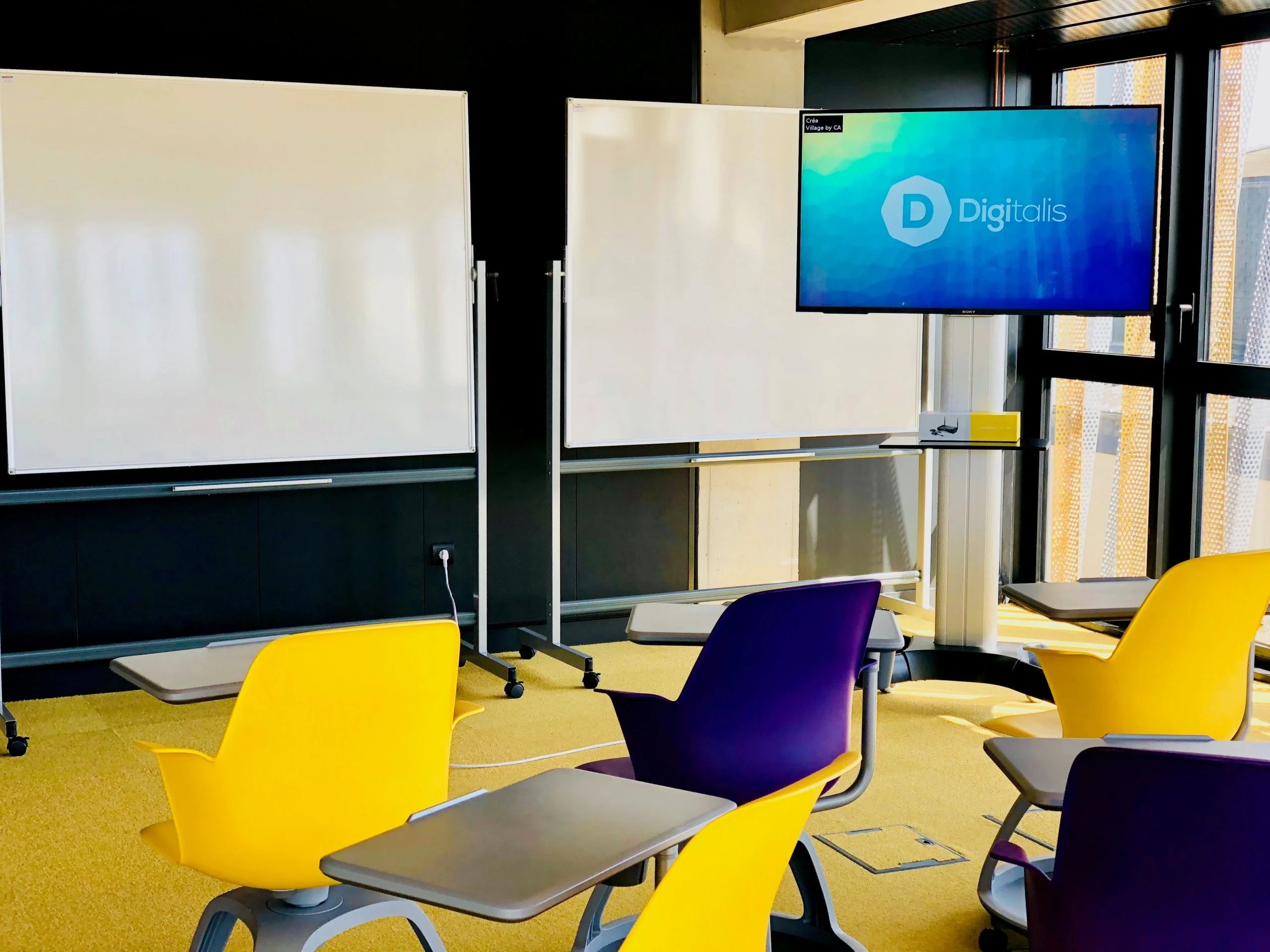 Salle de réunion collaborative